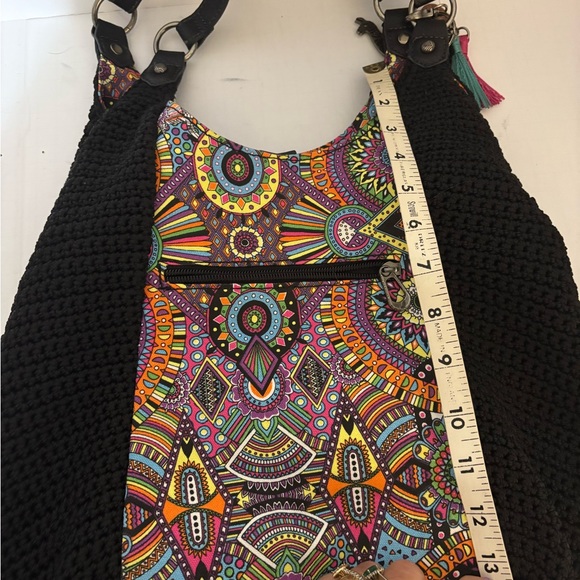 Sakroots bag, characterized by its distinctive bohemian and colorful design. - Picture 12 of 12